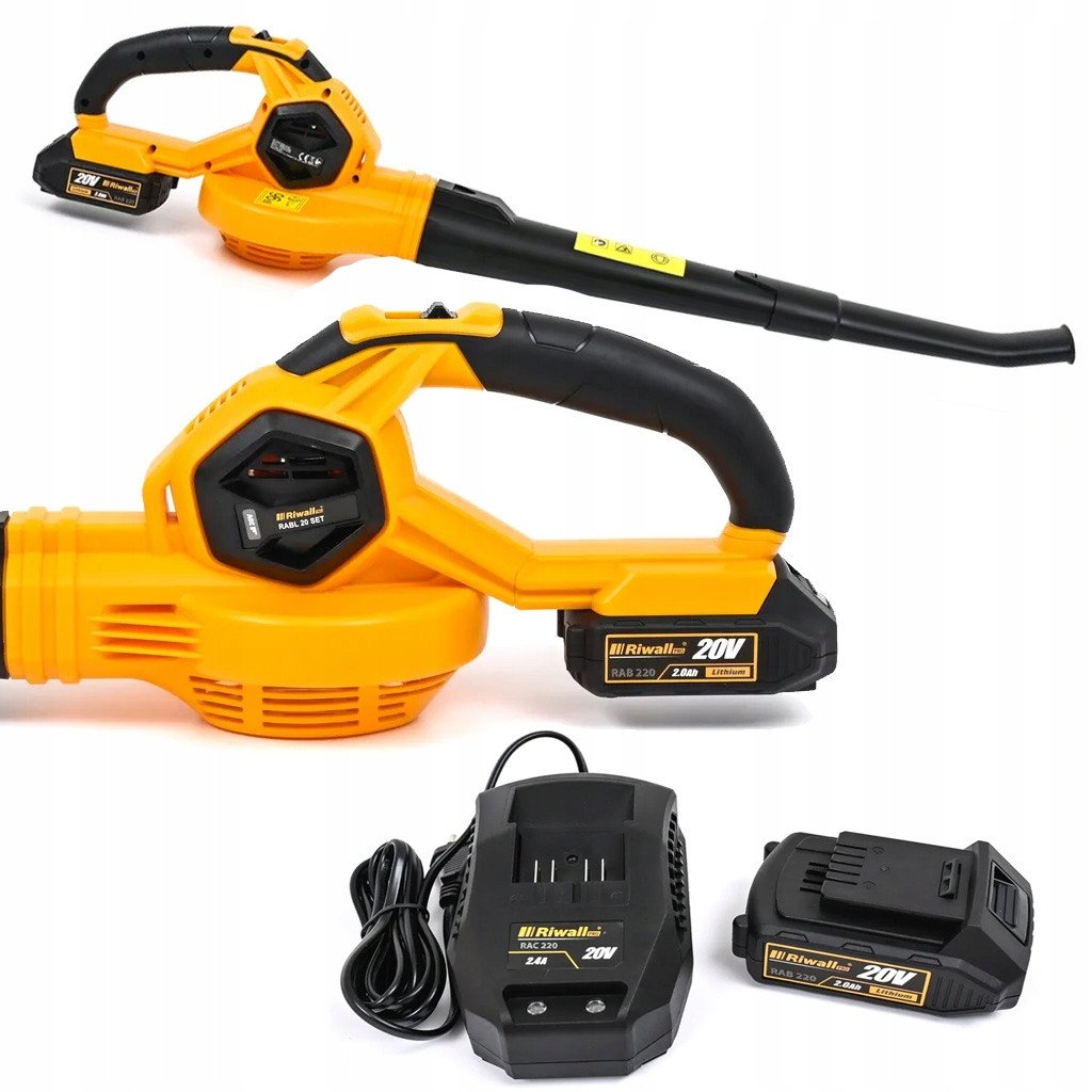 Riwall Dmuchawa akumulatorowa mocna 20 V PRO RABL 20 + bateria ład