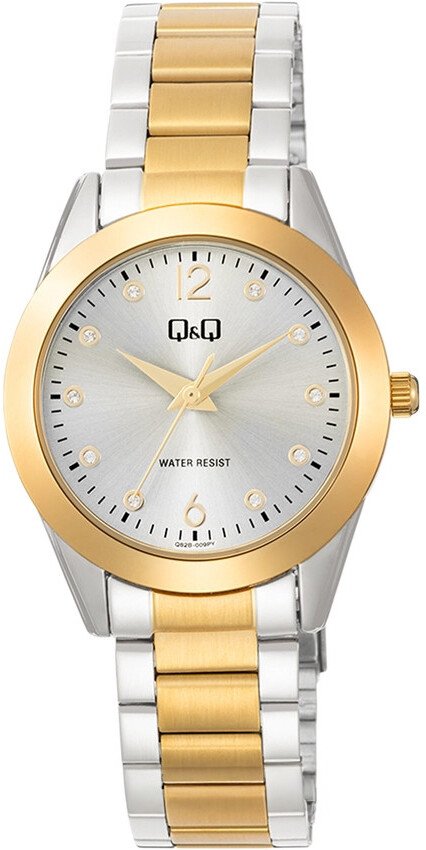 Zegarek QQ Zegarek damski QQ Q82B-009P CYRKONIE srebrny