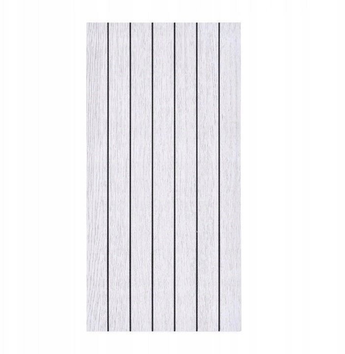DMS Panel dekoracyjny samoprzylepny PCV gładki jasne szare lamele 280x60 cm