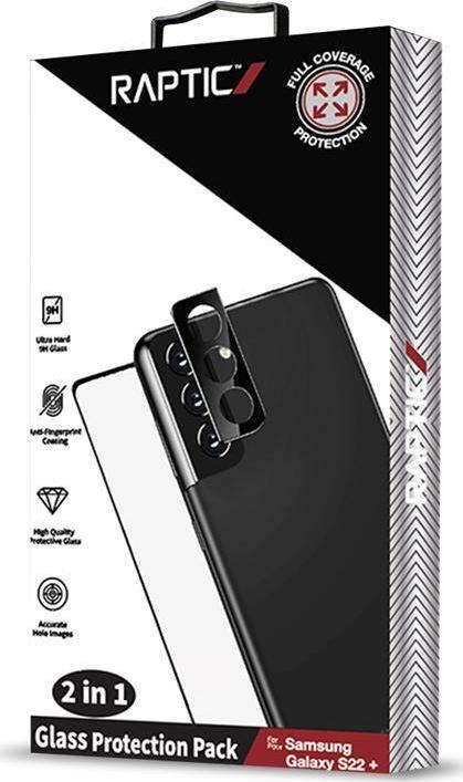 X-doria X-Doria Raptic Glass Protection Pack – Zestaw szkła hartowanego na ekran + nakładka na aparat Samsung Galaxy S22+