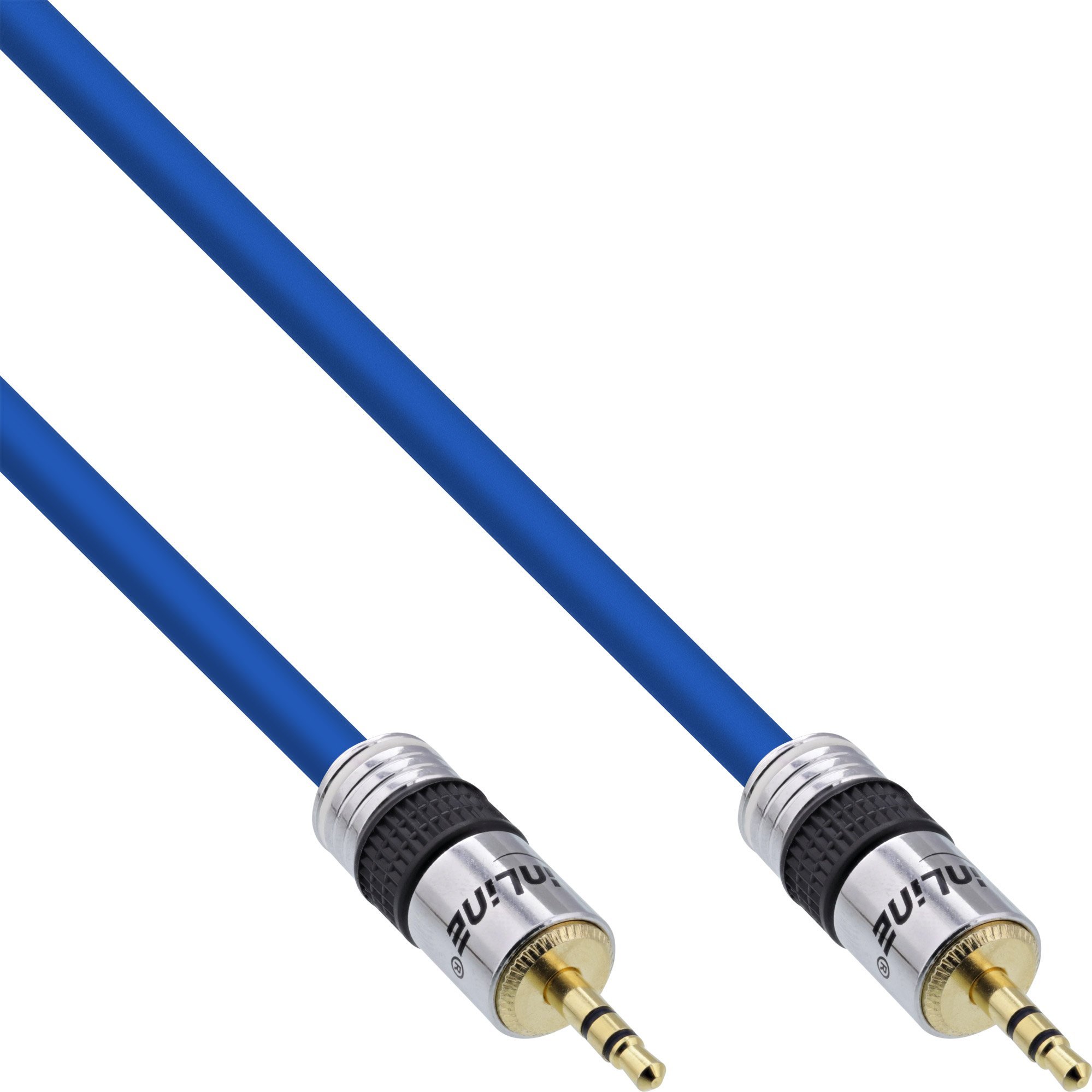 Kabel InLine Jack 3.5mm - Jack 3.5mm 3m niebieski (99953P)