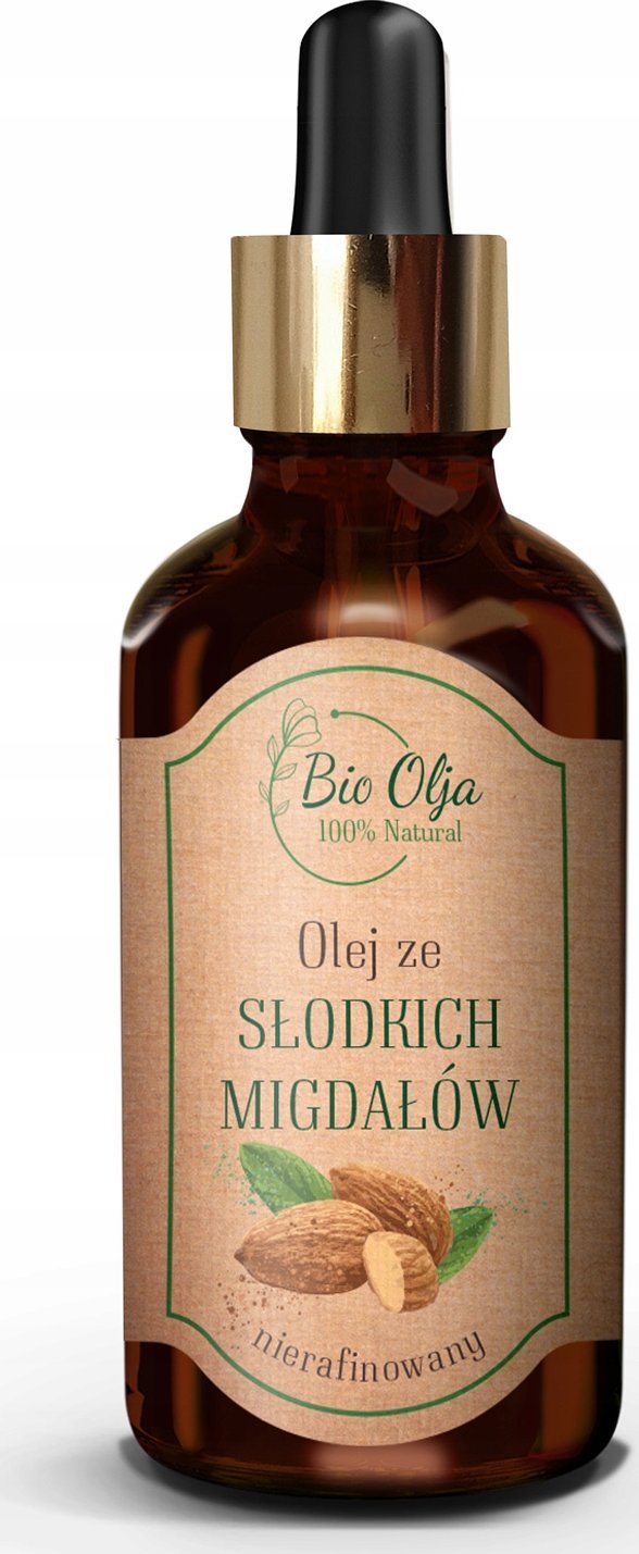 Etja Bio* Olej OLEJ ZE SŁODKICH MIGDAŁÓW - 100% zimnotłoczony, nierafinowany bez konserwantów 50ml