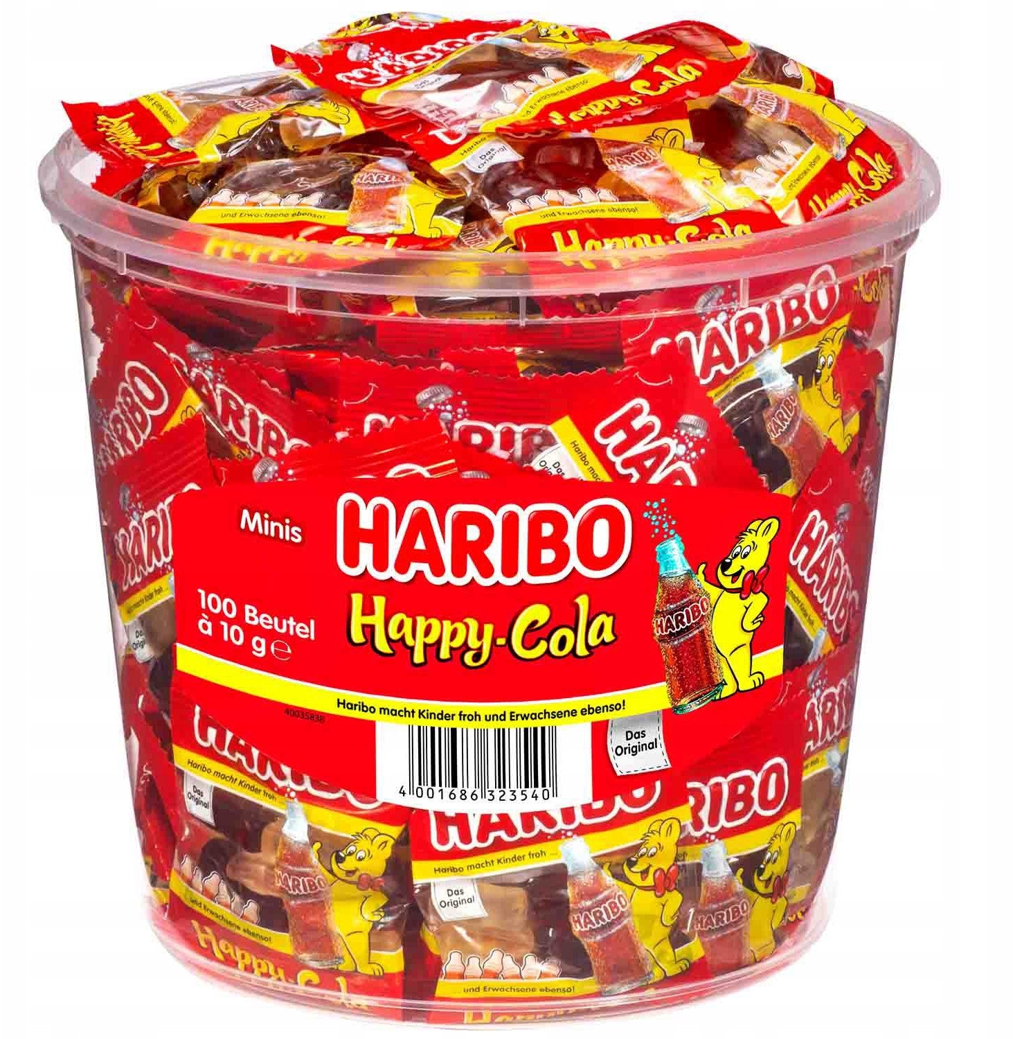 Haribo Żelki mini Happy Cola 100sztx10g 1kg -