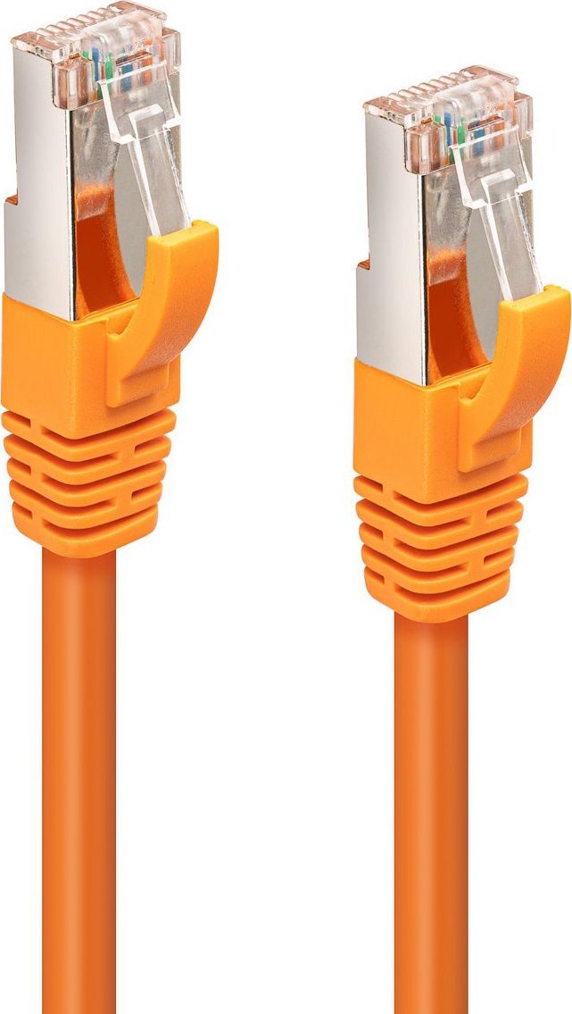 MicroConnect CAT6A S/FTP 7.5m Orange LSZH