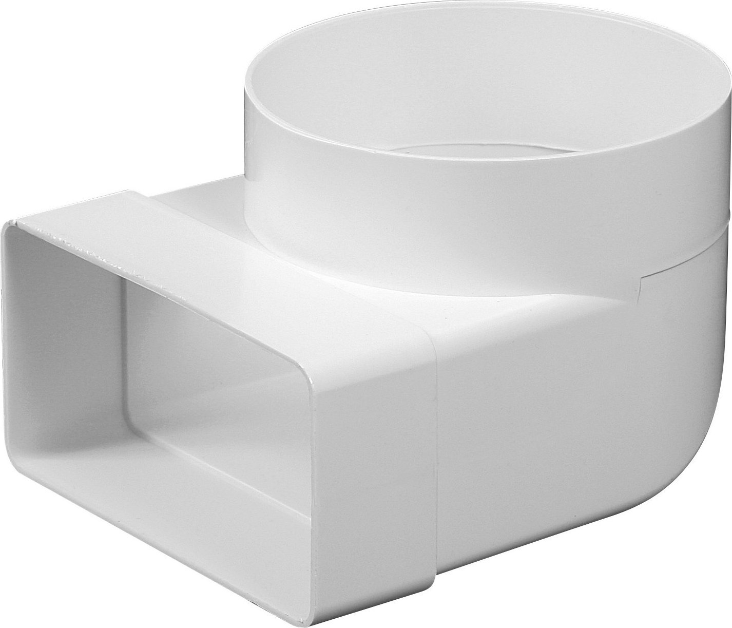 AWENTA Kolano łącznikowe KP75-23 75x150mm fi125mm 90 stopni białe