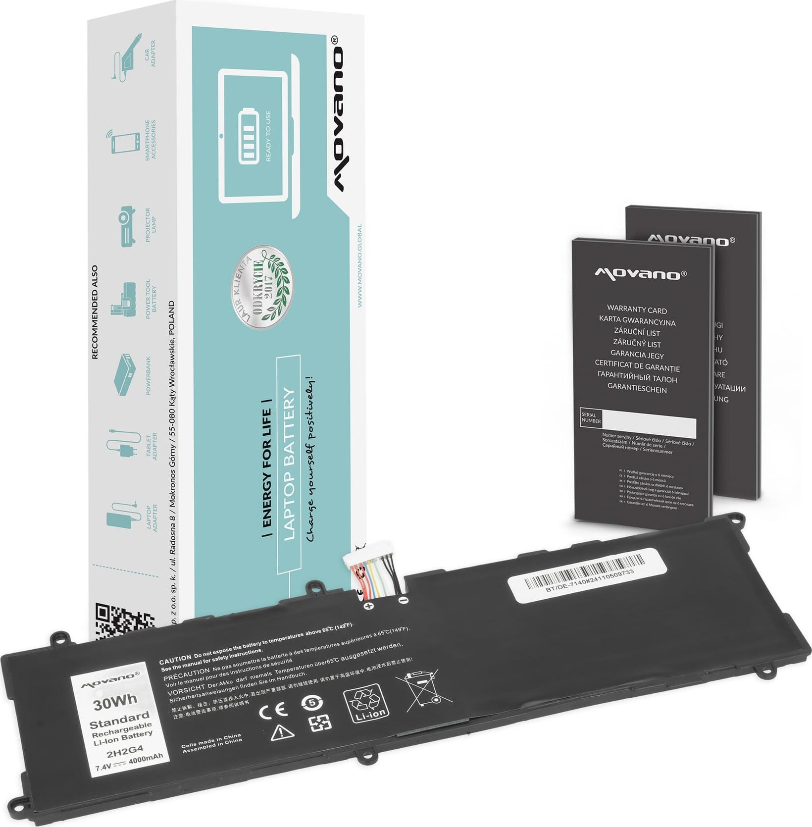 Movano Bateria do Dell Venue 11 Pro 7140