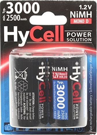 Hycell Bateria HyCell D / R20 3000mAh 2 szt.