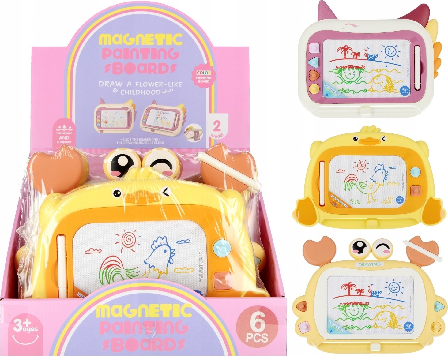 Mega Creative ZNIKOPIS MAGN KOL AKC 33X25X3 MIX4 MC DIS6/24/57