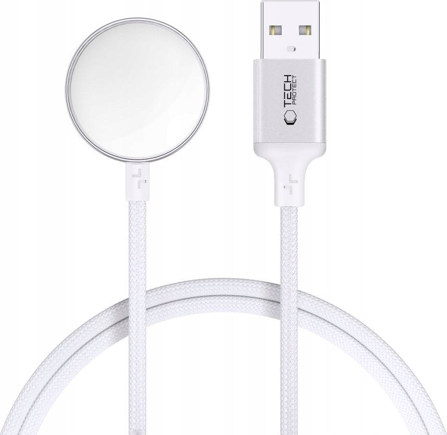 TECH-PROTECT MC02 ULTRABOOST MAGNETIC CHARGER CABLE 100CM APPLE WATCH WHITE