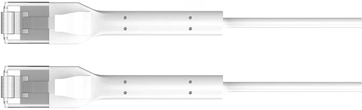 Extralink Kat.6A U/Ftp 5M 1Gbps Biały | Patchcord Lan | Miedź Kabel Sieciowy Skrętka, Łamana Końcówka