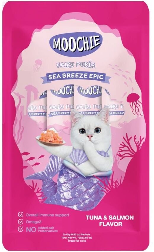 MOOCHIE Fairy Puree Tuna & Salmon 515g przysmak dla kota