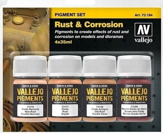 Vallejo Vallejo: 73.194 - Pigment Set - Rust & Corrosion (4x35 ml)