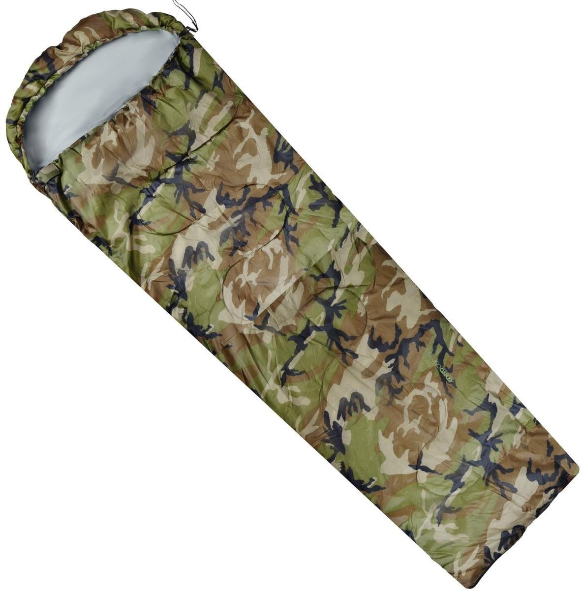 ŚPIWÓR TURYSTYCZNY MORO 210x80x50CM Z KOMPRESJĄ ENERO CAMP