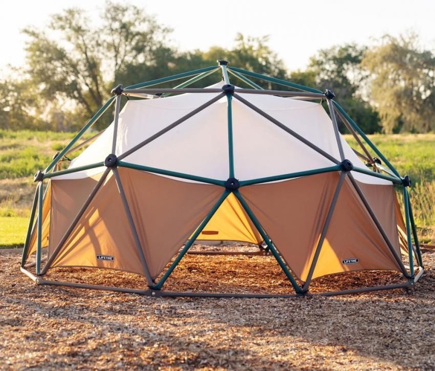 Lifetime Lifetime Stalowa drabinka Geodome z namiotem do zabawy zielony/brązowy 305x152 cm