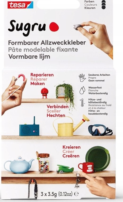 Tesa Masa naprawcza klej czarny SUGRU 3 x 3,5g