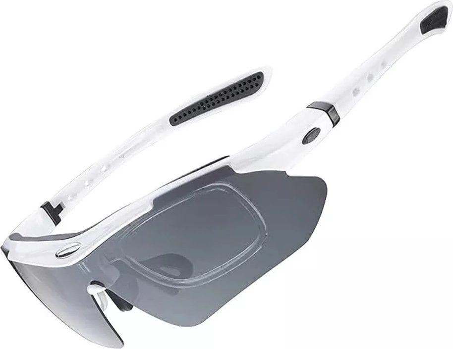 RockBros Okulary rowerowe Rockbros 10142 fotochromowe UV400 - białe
