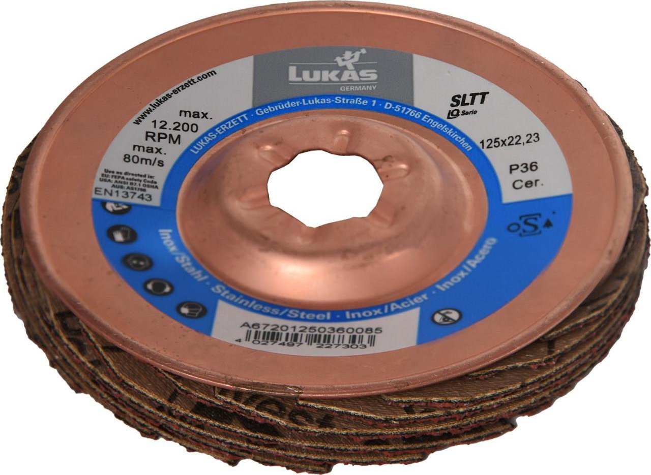 Lukas Erzett LUKAS ŚCIERNICA LISTKOWA 125mm P 36 SLTT CERAMIC AD IQ-SERIES