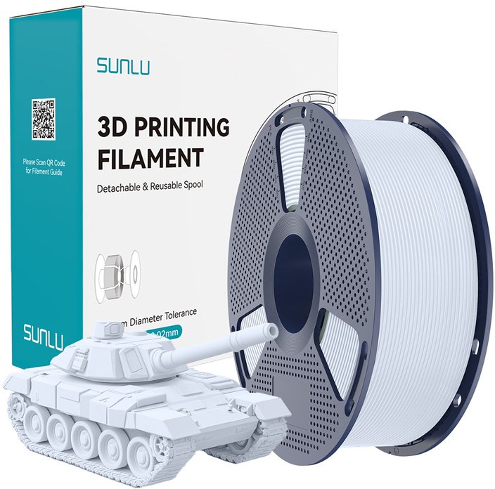 Sunlu FILAMENT SUNLU PLA+ HIGH-SPEED 1.75MM 1KG (BIAŁY)