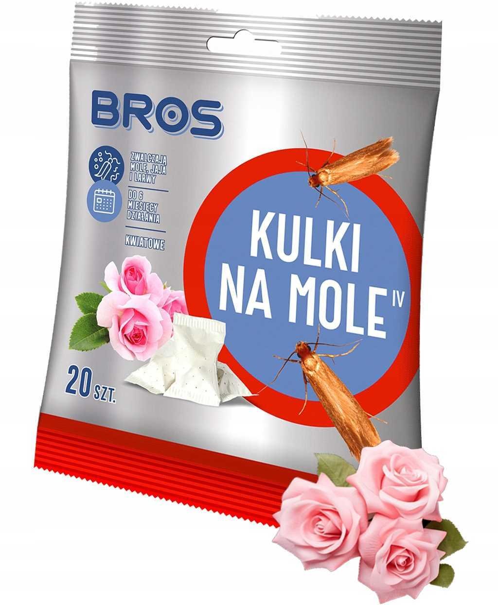 Bros kulki kwiatowe na mole 20 szt