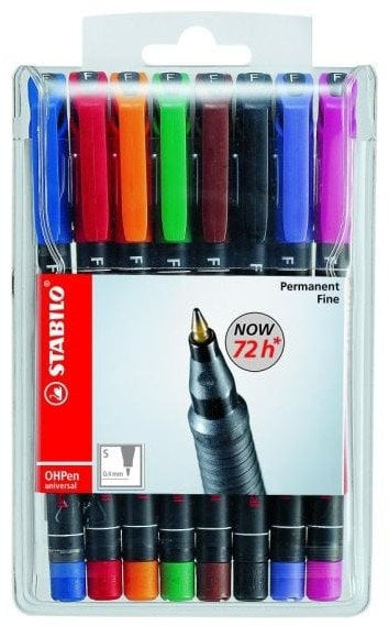 Stabilo STABILO OHPen Universal, Multicolour, Germany, 8 pc(s), 102 mm, 16 mm, 153 mm