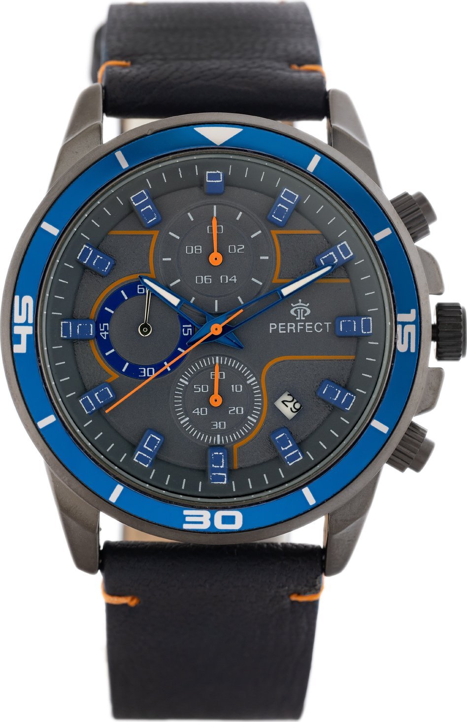 Zegarek Perfect ZEGAREK MĘSKI PERFECT CH02L - CHRONOGRAF (zp351j) + BOX