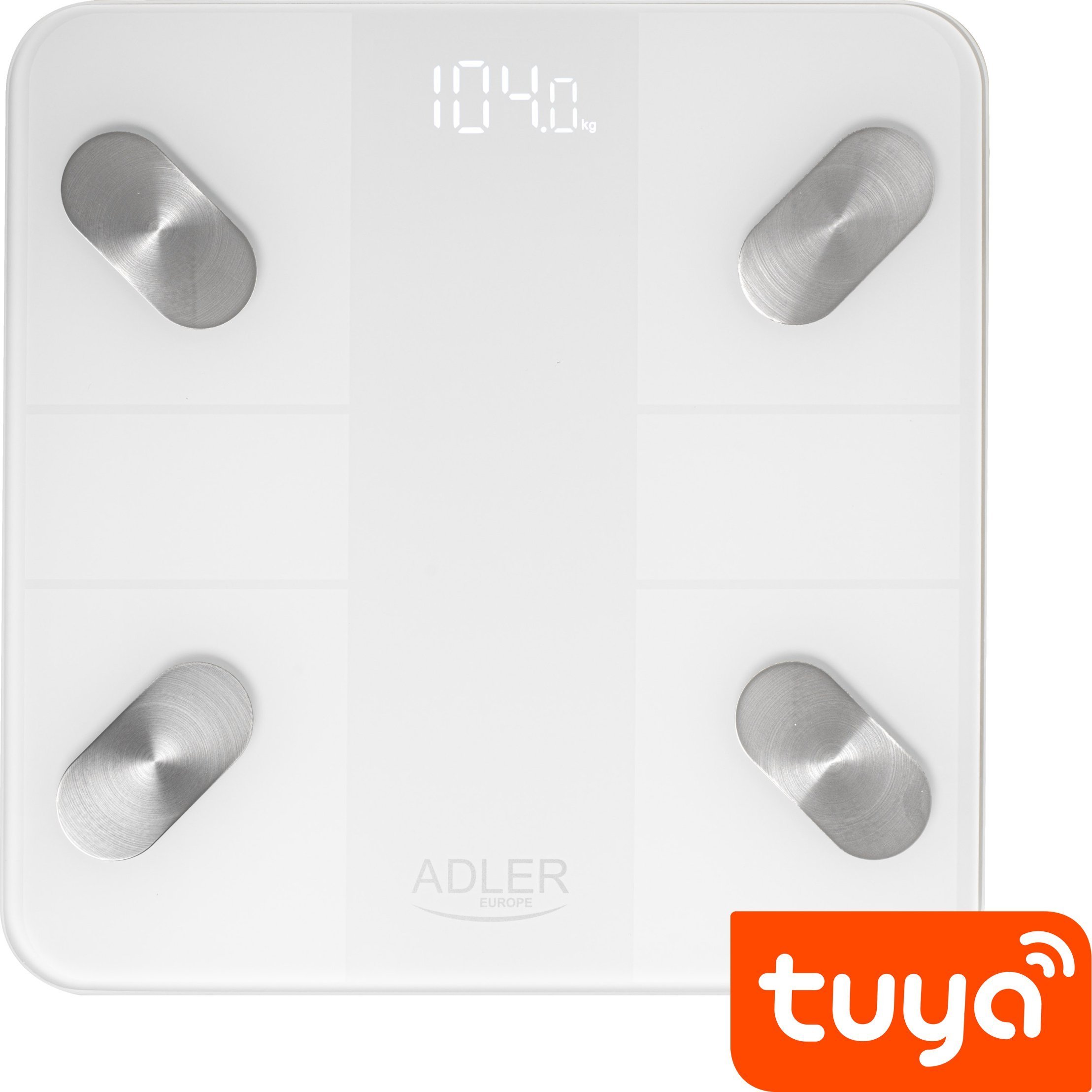 Waga łazienkowa Adler Waga łazienkowa analityczna – Smart - aplikacja Tuya (AD 8186 white)