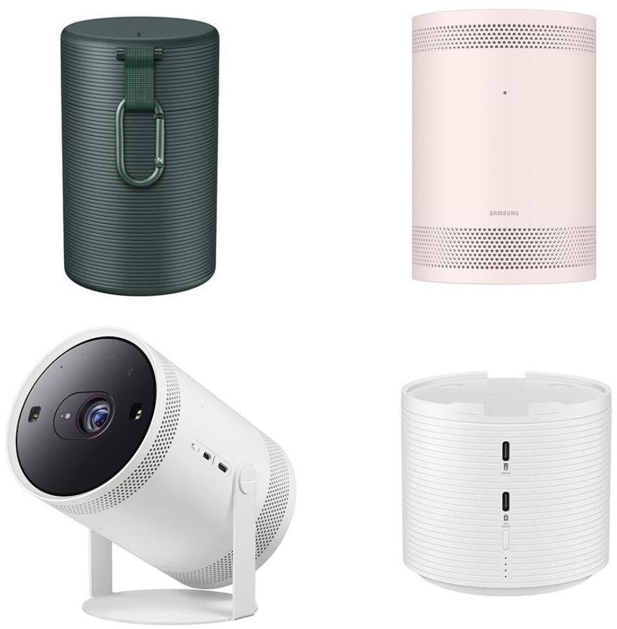 Projektor Samsung The Freestyle (Gen 2) 30-100" biały/różowy - Projektora komplekts F-SP-LFF3-BOX2 (8806097856078)