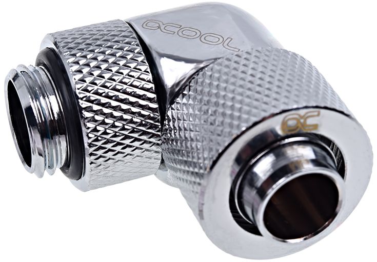 Alphacool Złączka kątowa obracana, 1/4" - 13/10mm, chrom (17231)