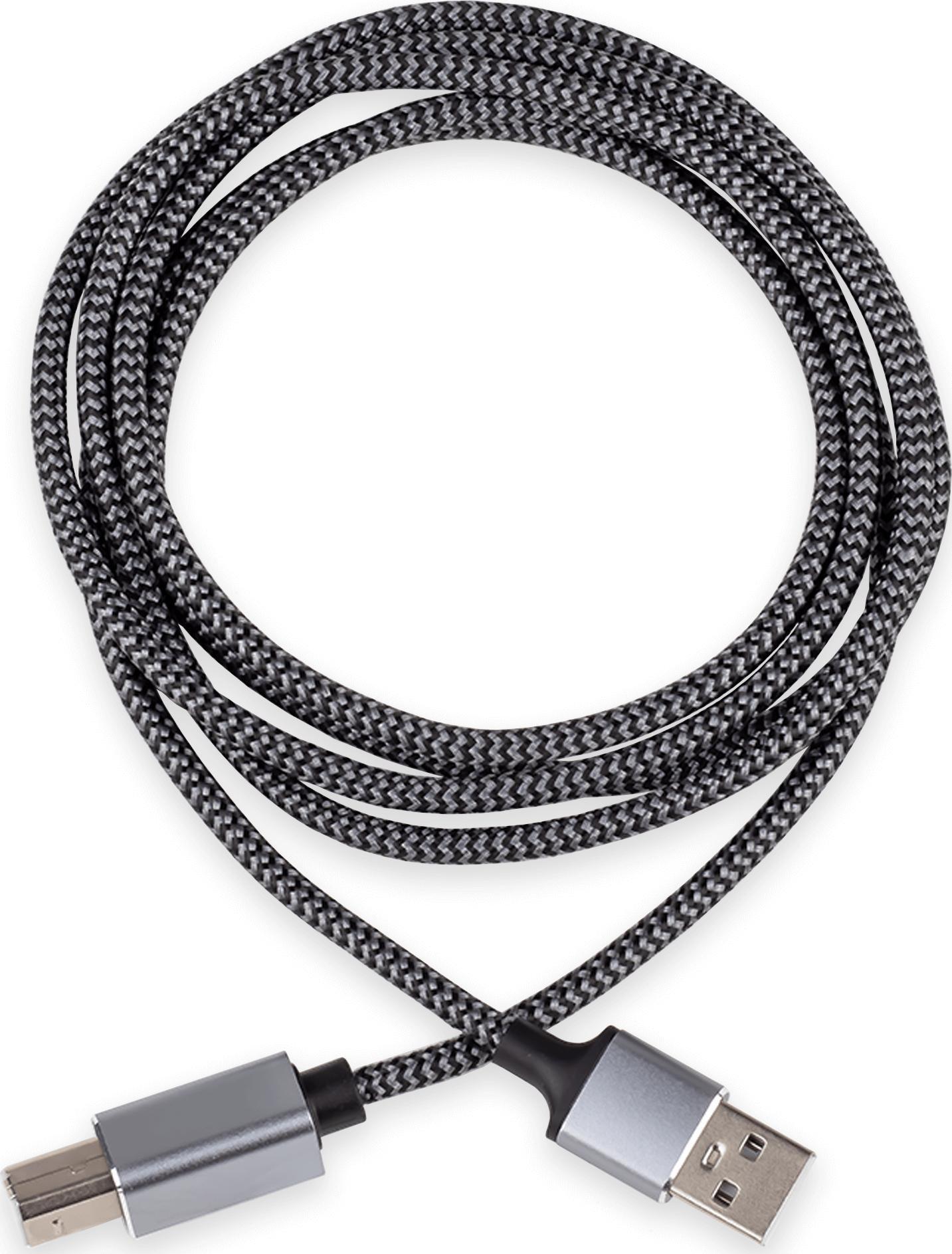 Kabel USB Reagle USB-A - USB-B 2 m Srebrny