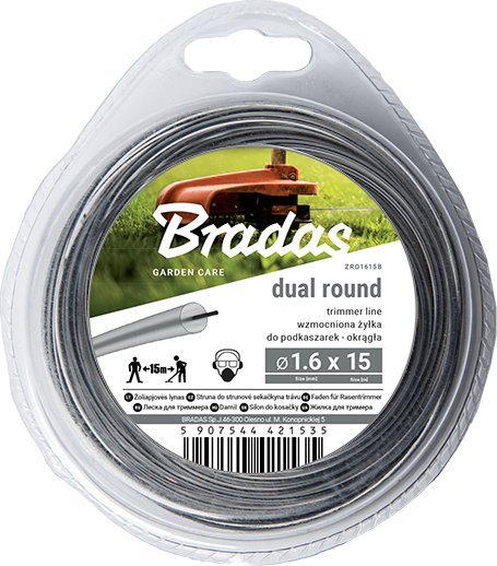 Bradas ŻYŁKA TNĄCA RIPPER DUAL 2.4*15m/OKRĄGŁA /BL.