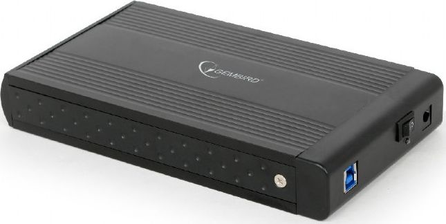 Kieszeń Gembird Obudowa zewnętrzna 3.5" na USB 3.0 dla dysków SATA Czarna (EE3-U3S-3)