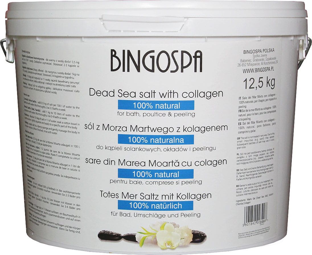 BingoSpa Sól do kąpieli z Morza Martwego z kolagenem 12.5kg