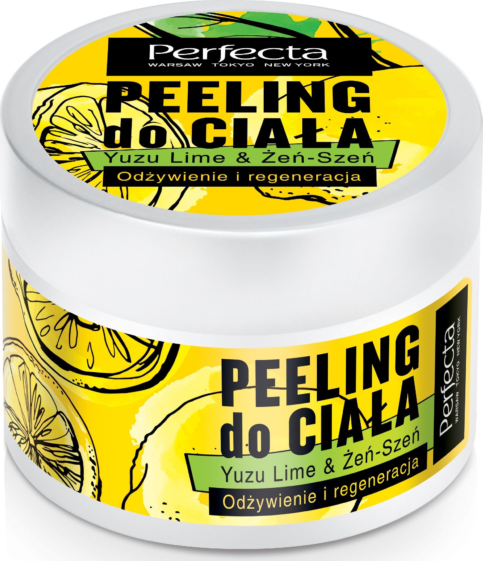 Perfecta Spa Peeling do ciała Yuzu Lime & Żeń-Szeń - odżywienie i regeneracja 225g