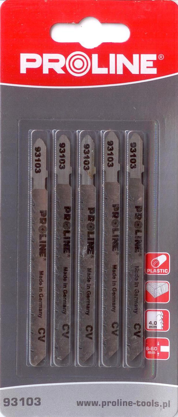 Pro-Line Brzeszczoty do tworzyw sztucznych 75x4mm typ T - 93103