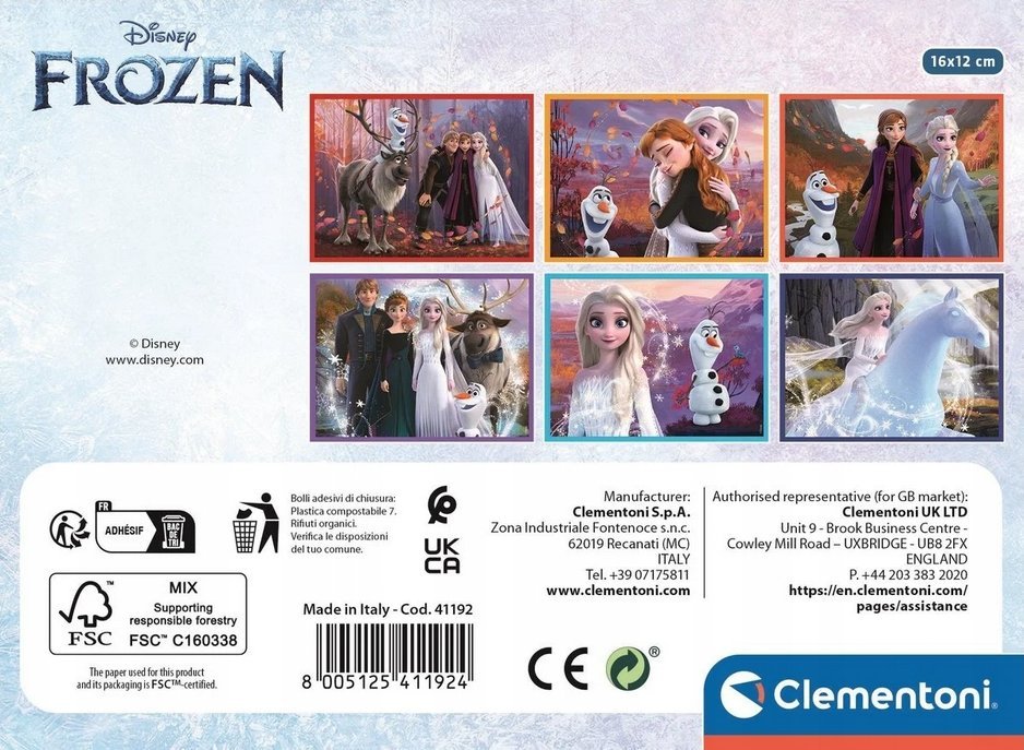 Klocki Frozen 12el