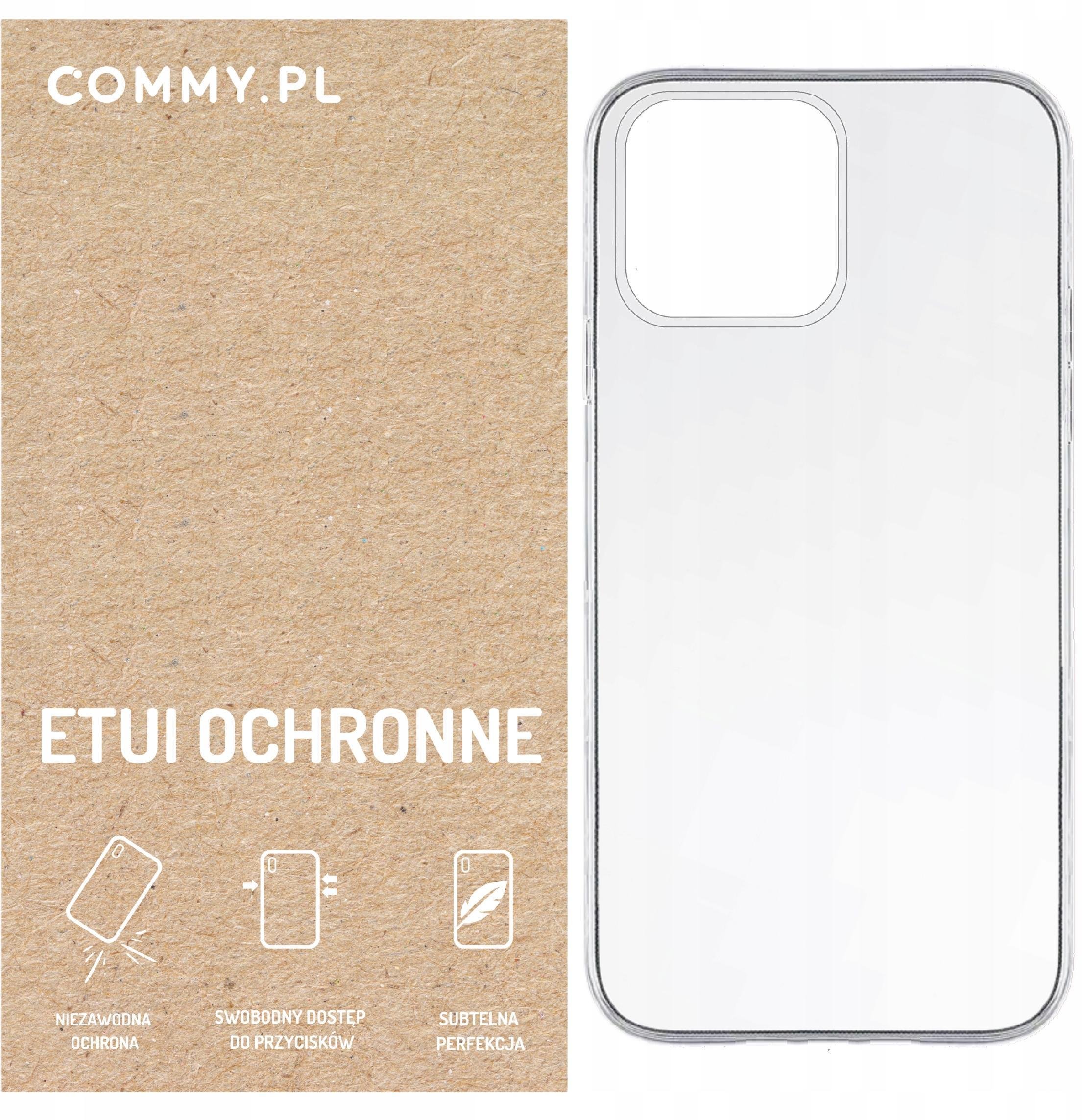 Przezroczyste etui COMMY Slim 2 mm - styl i ochrona dla iPhone 12 / 12 Pro