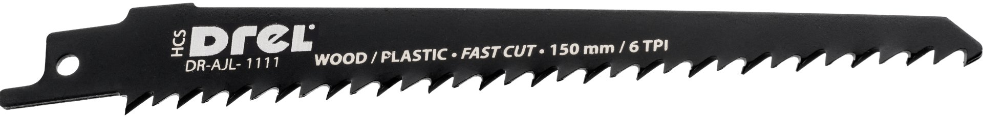 Drel DREL Brzeszczot do piły szablastej 150 mm 6TPI drewno PVC