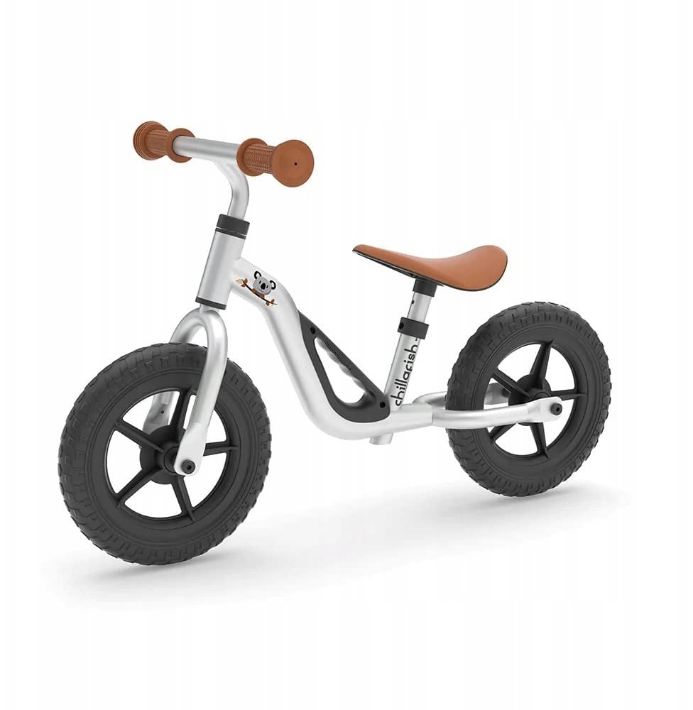 Chillafish Charlie 10" līdzsvara velosipēds sudraba no 1 5 līdz 4 gadiem CPCH01SIL