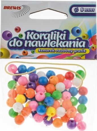 BREWIS Koraliki do nawlekania 8mm K8-10 MIX Brewis