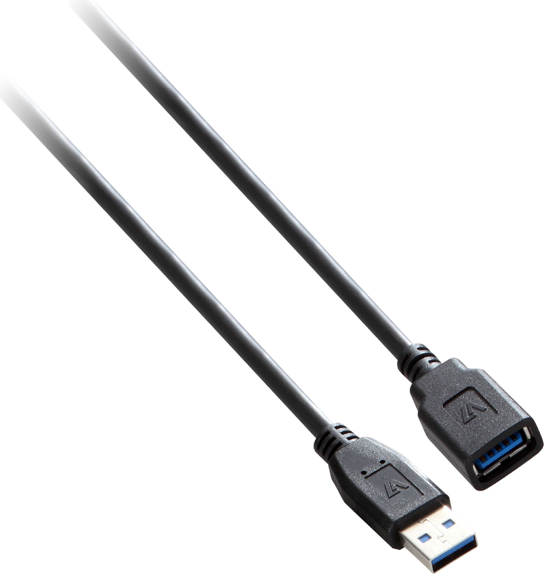 Zdjęcia - Kabel V7  USB  USB-A - USB-A 1.8 m Czarny  (V7E2USB3EXT-1.8M)
