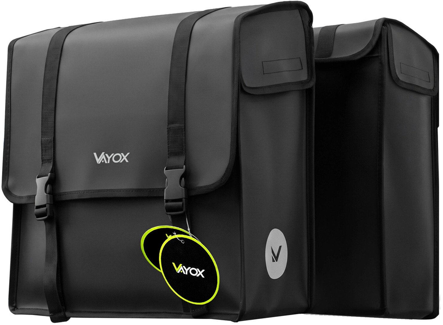 Vayox Sakwa rowerowa na baganik PVC podwłjna z uchwytem (270)