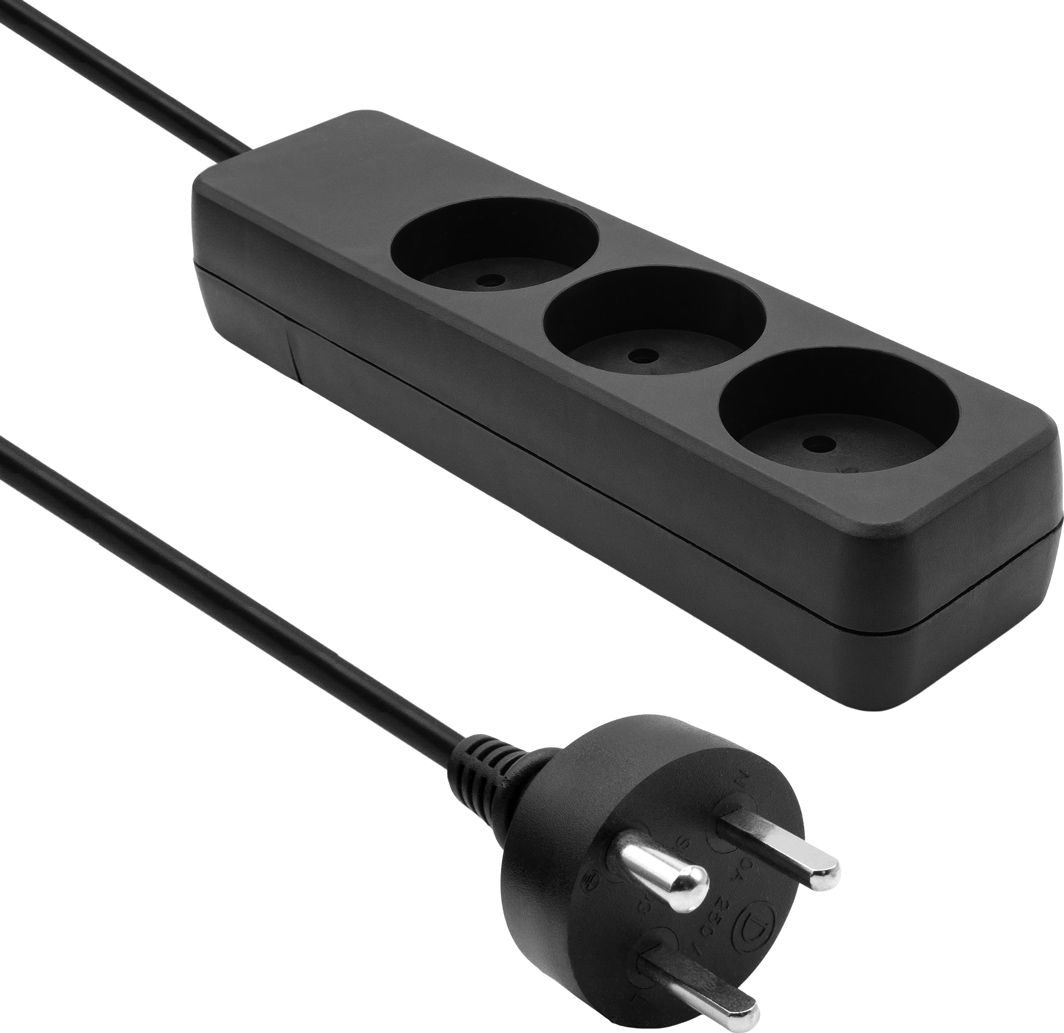 ProXtend Danish Power Strip 3-way 3 gniazda 15 m czarna (K3-KIT15B)