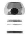 Benkiser CHROME PLATTED NUT 1/2 X 10 MM