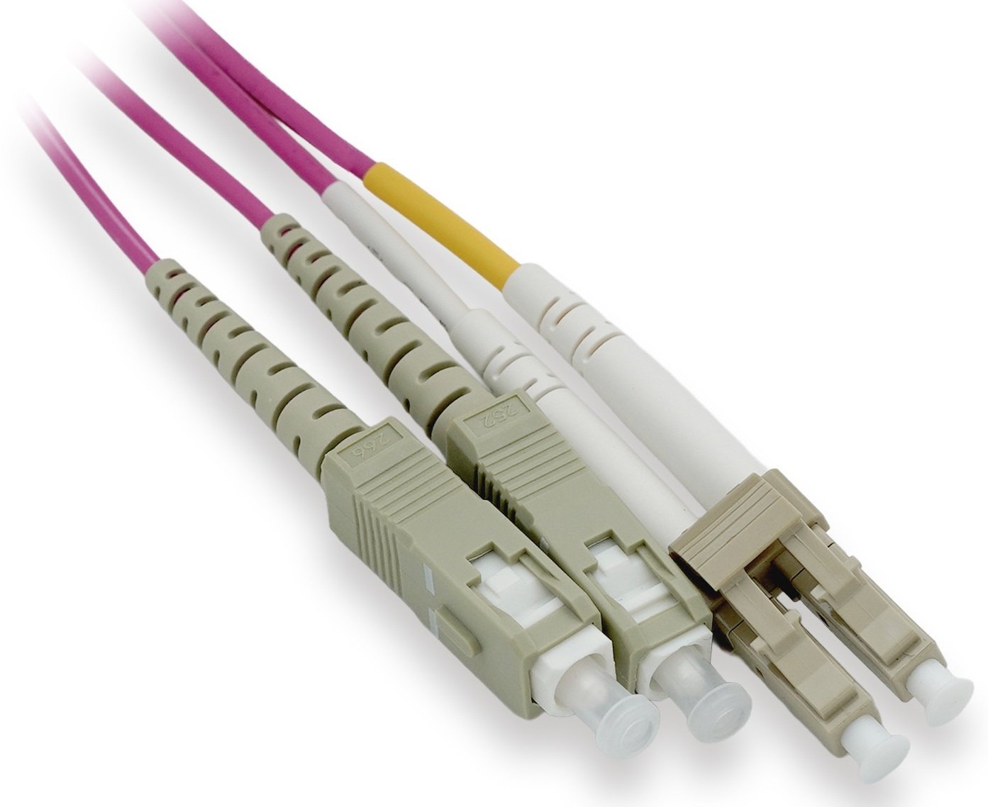 Lynx CS Patchcord światłowodowy, duplex, MM, OM4, LC/SC, 50/125µm, 3m (LX-DPX-LC/SC-OM4-3)