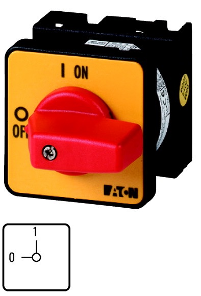 Eaton Łącznik krzywkowy T0-2-1/E-RT 20A 6,5kW 011082