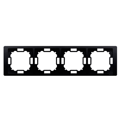 Kontakt-Simon Ramka 4-krotna 80,6 x 303 x 10mm grafit metalizowany (BMRC4/28)