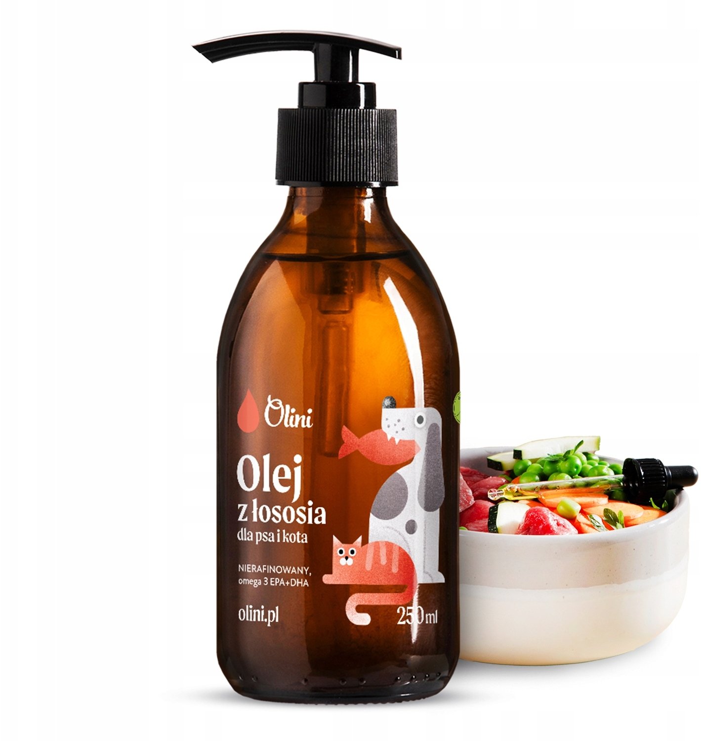 Cosma Cannabis OLINI_Olej z łososia dla psa i kota 250ml