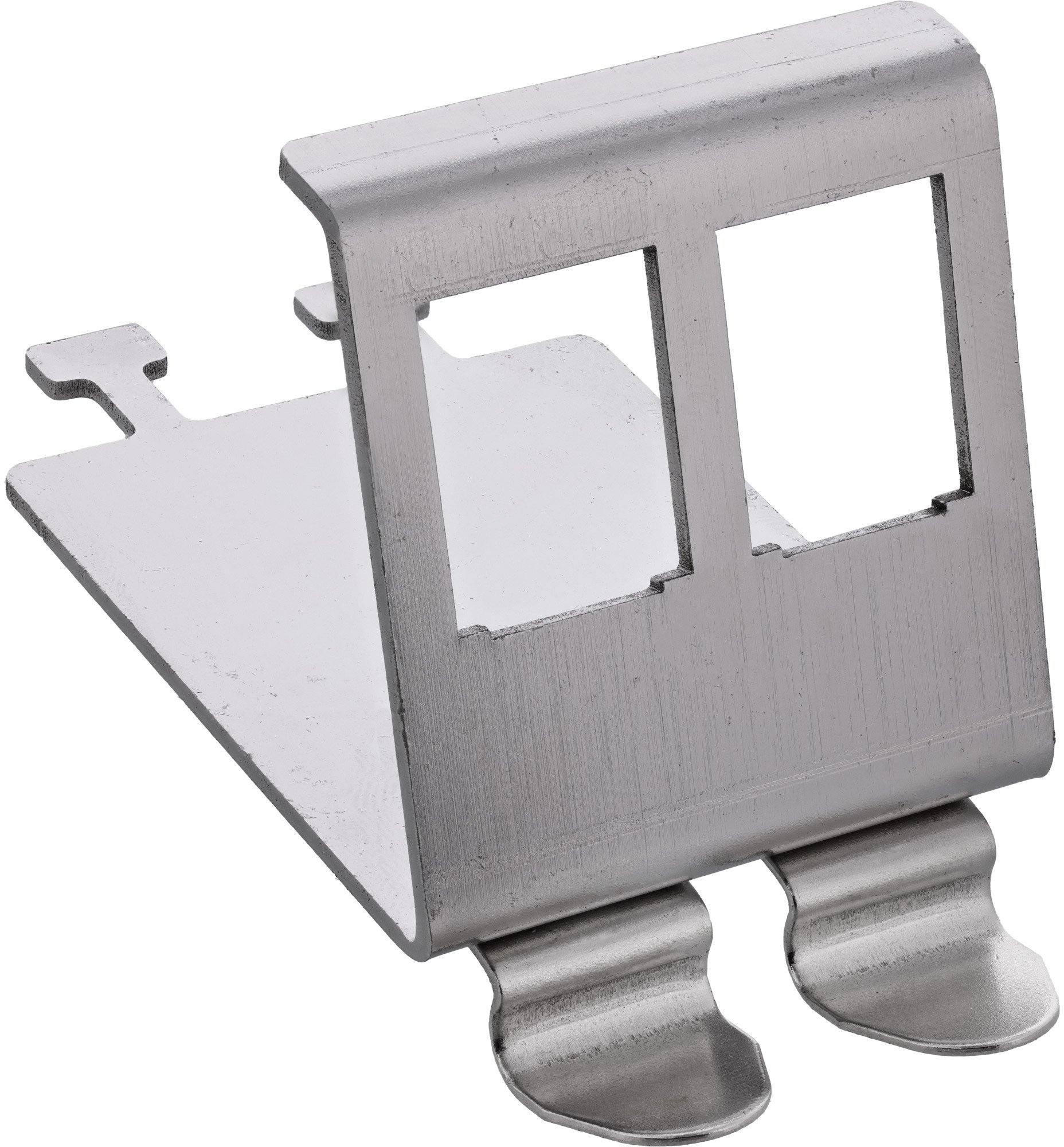Agam Osprzęt instalacyjny InLine® Keystone SNAP-In metal module holder 2-fold for top-hat rail with ...