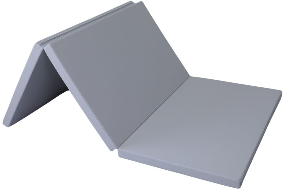 Małpiszon materac gimnastyczny Satellite 180x100x5 cm trzyczęściowy - szary