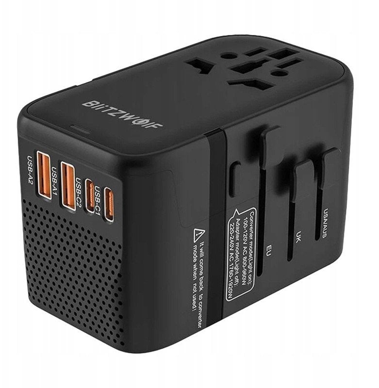 Uniwersalny Adapter podróżny EU / USA / AUS / UK BW-TA3
